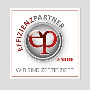NIBE-Aufkleber-Effizienzpartner-Logo
